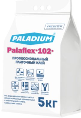 Клей плиточный Палафлекс-102 для керамогранита Paladium  5 кг