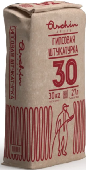 Штукатурка гипсовая Archin 30 БЕЛАЯ ,30 кг