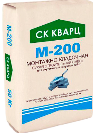 Монтажно-кладочная М-200 Эконом СК Кварц 50 кг