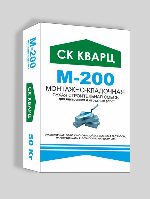 Монтажно-кладочная М-200 50 кг ГОСТ СК Кварц