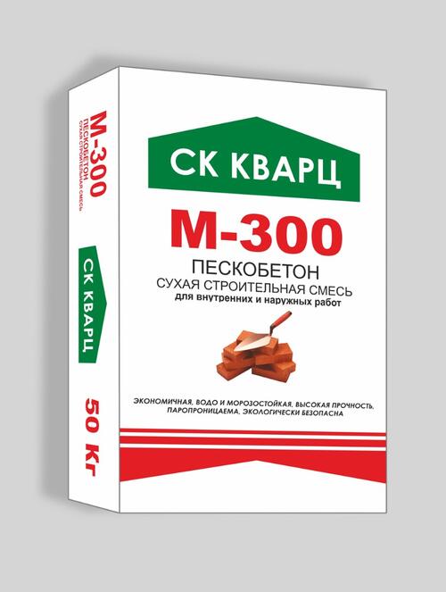 Пескобетон М-300 Стандарт, 40 кг СК Кварц