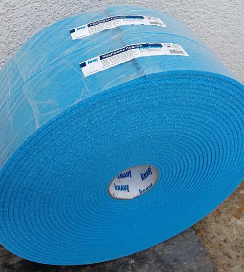 Подложка звукоизоляционная под ПГП 80ммх20мх6мм Knauf