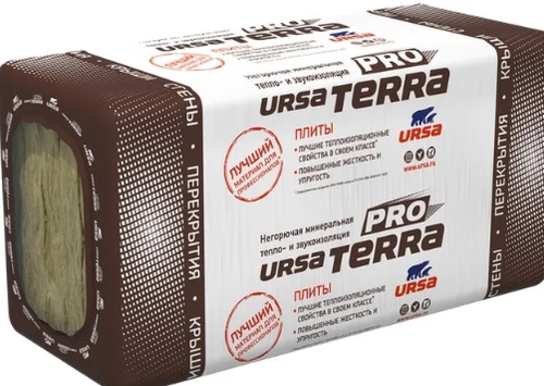 URSA TERRA 34 PN  1200х600х100 мм , 20 кг/ м3