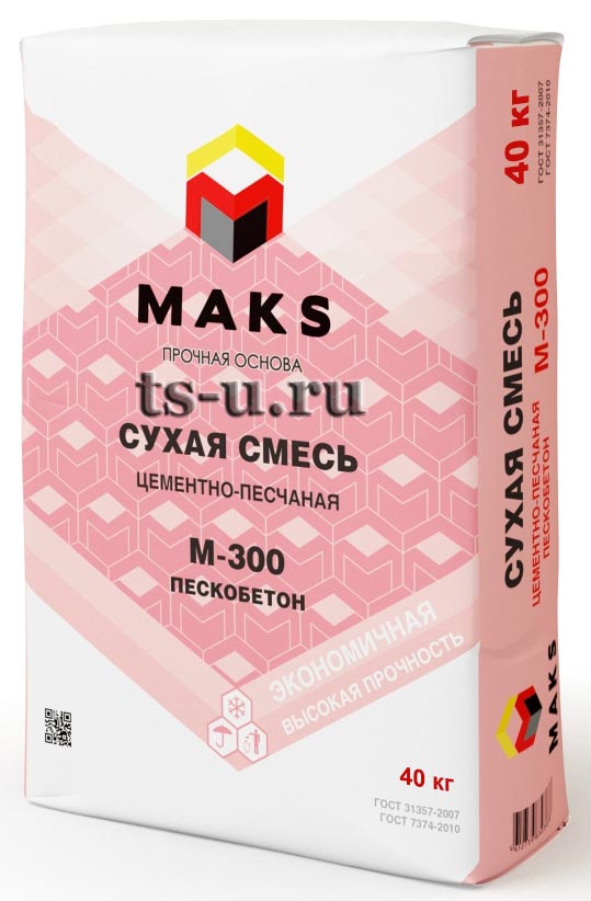 Пескобетон MAKS М-300 40кг